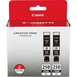 Canon PGI-250 XL Original High Yield Inkjet Ink Cartridge - Twin-pack - Pigment Black - 2 / Pack