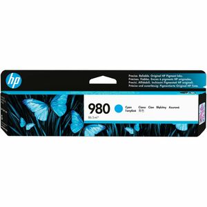 HP 980 (D8J07A) Original Inkjet Ink Cartridge - Single Pack - Cyan - 1 Each