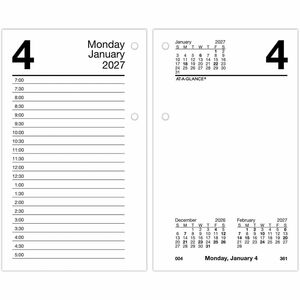 At-A-Glance Recycled Loose-Leaf Desk Calendar Refill