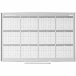 MasterVision 48" 12-month Calendar Planning Board