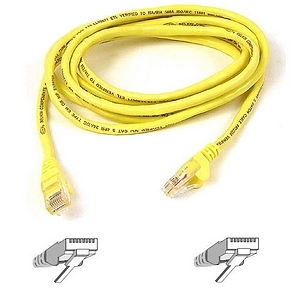 Belkin RJ45 CAT-5e Patch Cable, Snagless Molded Yellow 06