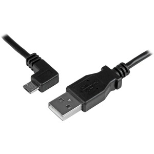 StarTech.com 1m Left-Angle Micro-USB 2.0 Charging Cable for Tablets and Phones