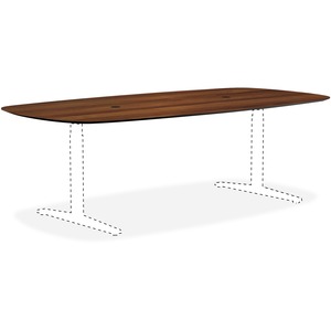 Lorell Knife Edge Walnut Rectangular Conference Tabletop