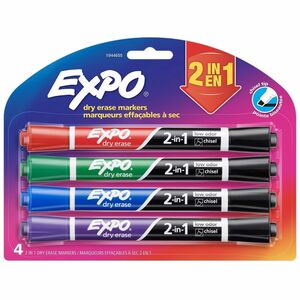 Expo 2-in-1 Dry Erase Markers