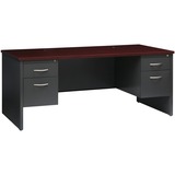 Lorell Fortress Modular Series Double-Pedestal Desk