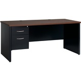 Lorell Fortress Modular Series Left-Pedestal Desk