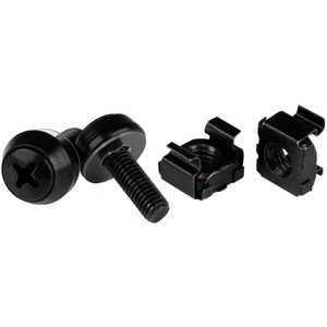 StarTech.com M5 x 12mm - Screws and Cage Nuts - 100 Pack, Black
