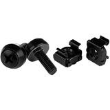 StarTech.com M5 x 12mm - Screws and Cage Nuts - 100 Pack, Black