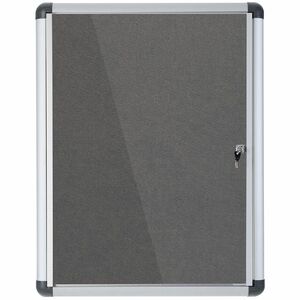 MasterVision Magnetic Gray Fabric Enclosed Board