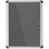 MasterVision Magnetic Gray Fabric Enclosed Board