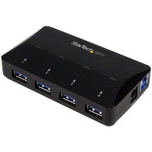 StarTech.com 4-Port USB 3.0 Hub plus Dedicated Charging Port - 1 x 2.4A Port