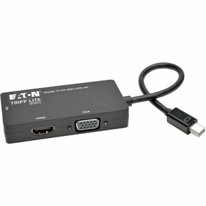 Tripp Lite by Eaton Mini DisplayPort 1.2 to VGA/DVI/HDMI All-in-One Converter Adapter, 4K x 2K HDMI