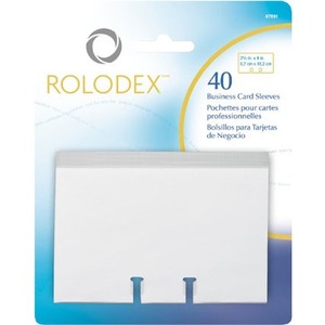 Rolodex 2 5/8" x 4" Transparent Sleeve