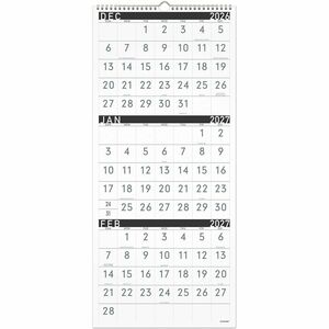 At-A-Glance Contemporary 3-Month Reference Wall Calendar