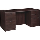 Lorell Prominence 2.0 Double-Pedestal Desk