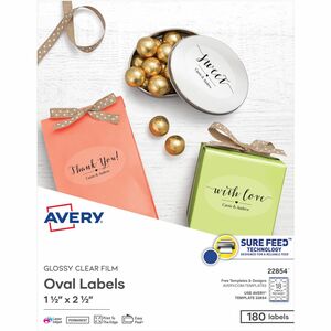 Avery&reg; Sure Feed Glossy Labels