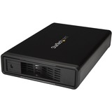 StarTech.com Drive Enclosure SATA/600 - eSATA, USB 3.0 Type B Host Interface - UASP Support External - Black