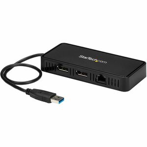 StarTech.com USB to Dual DisplayPort Mini Docking Station - Dual 4K 60Hz - GbE - USB 3.0