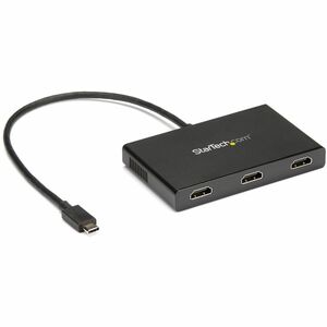 StarTech.com USB C to HDMI Multi-Monitor Adapter - 3-Port MST Hub - USB C Multi Monitor