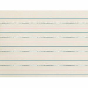 Zaner-Bloser Broken Midline Ruled Paper