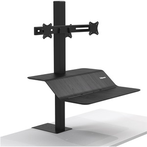 Fellowes Lotus Clamp Mount for Monitor - Black