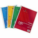 Sparco Wirebound College Ruled Notebooks