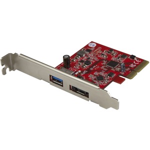 StarTech.com 2-Port USB 3.1 (10Gbps) and eSATA PCIe Card - 1x USB-A and 1x eSATA