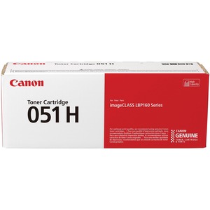 Canon 051H Original High Yield Laser Toner Cartridge - Black - 1 Each