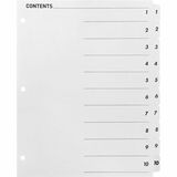 Business Source Table of Content Quick Index Dividers