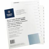 Business Source Jan-Dec Monthly Table of Contents Index Dividers