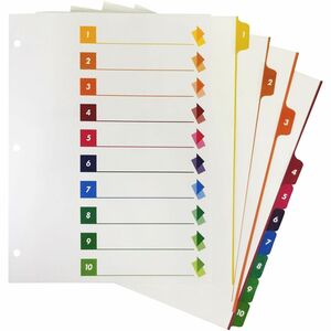 Business Source Color-coded Table of Contents/Tabs Index Dividers