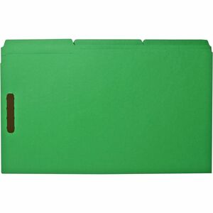 Business Source 1/3 Tab Cut Legal Recycled Fastener Folder