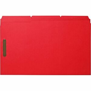 Business Source 1/3 Tab Cut Legal Recycled Fastener Folder