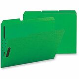 Business Source 1/3 Tab Cut Letter Recycled Fastener Folder