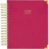At-A-Glance Harmony Hardcover Daily Monthly Planner, Berry, Medium, 7" x 8 3/4"