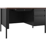 Lorell Fortress Series 48" Right-Pedestal Teachers Desk