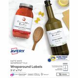 Avery Durable Waterproof Labels, 3.25" x 7.75" , 16 Total