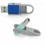 Microban 32GB Store 'n' Flip USB Flash Drive - 2pk - Blue, Mint