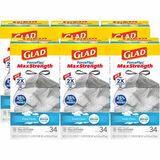 Glad ForceFlexPlus Tall Kitchen Drawstring Trash Bags
