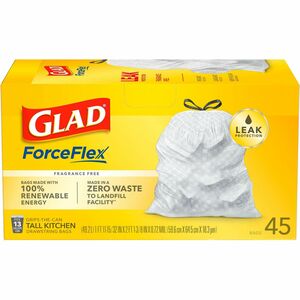 Glad ForceFlex Tall Kitchen Drawstring Trash Bags