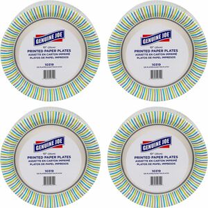 Genuine Joe 10" Printed Paper Plates