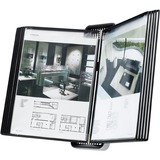 Djois by Tarifold VEO Wall Display Unit, 10 Black Pockets