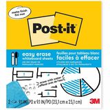 3M Easy Erase Permanent Marker Whiteboard Sheets