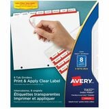 Avery&reg; Print & Apply Clear Label Dividers - Index Maker Easy Apply Label Strip