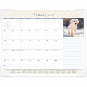 At-A-Glance Puppies Desk Pad