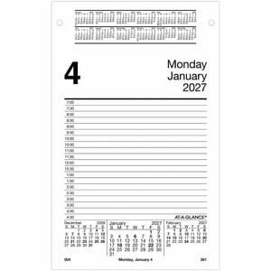 At-A-Glance Pad Style Desk Pad Calendar Refill