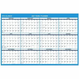 At-A-Glance Horizontal Reversible Erasable Wall Calendar