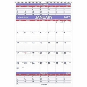 At-A-Glance 3-Month Wall Calendar
