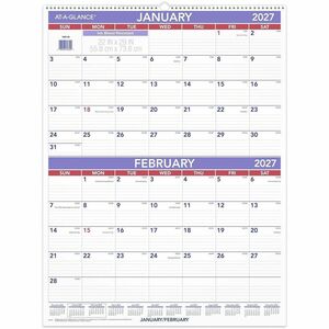 At-A-Glance 2-Month Wall Calendar
