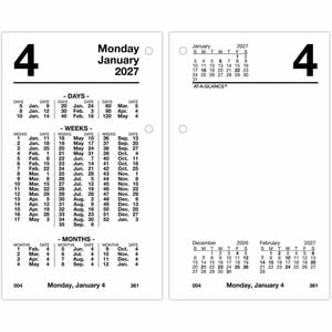At-A-Glance Financial Desk Calendar Refill